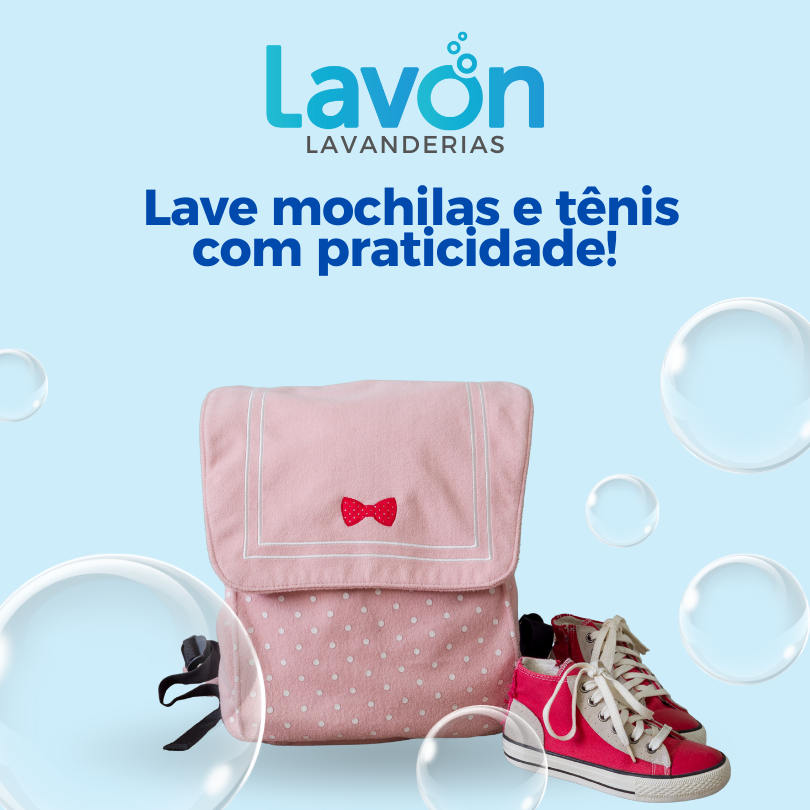 Férias escolares? Lave mochilas e tênis com praticidade!